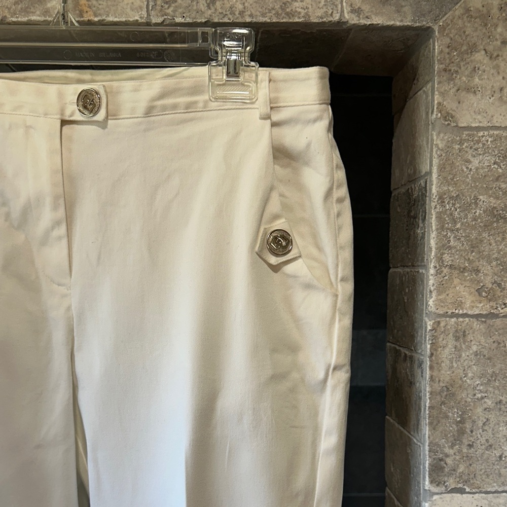 Dressbarn Classic White Pants - Picture 2 of 4